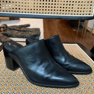 Frye block heel mule